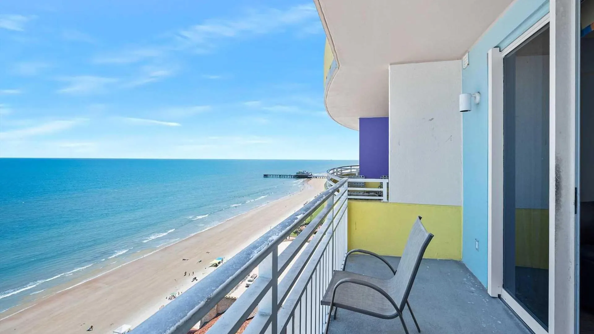 Nyaraló Luxury 17Th Floor 1 Bedroom Condo Direct Oceanfront Wyndham Ocean Walk Resort Daytona Beach | 1708 Amerikai Egyesült Államok